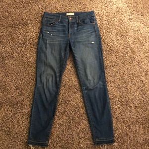 Madewell 9” high riser in light demin